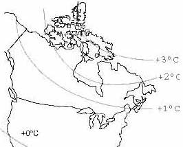 Climate of the mid-Holocence, as compared to today