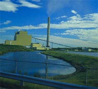 Sundance Powerplant on the south shore of Lake Wabamun