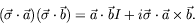 \begin{displaymath}
(\vec{\sigma} \cdot \vec{a}) (\vec{\sigma} \cdot \vec{b}) = ...
...\cdot \vec{b} I + i\vec{\sigma} \cdot \vec{a} \times \vec{b} .
\end{displaymath}