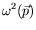 $\displaystyle \omega^2(\vec{p})$