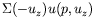 $\displaystyle \Sigma(-u_z)u(p,u_z)$