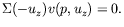 $\displaystyle \Sigma(-u_z)v(p,u_z) = 0 .$