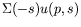 $\displaystyle \Sigma(-s)u(p,s)$