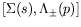 $\displaystyle [\Sigma(s),\Lambda_{\pm}(p)]$