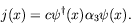 \begin{displaymath}
j(x) = c\psi^\dagger(x)\alpha_3\psi(x) .
\end{displaymath}