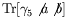 $\displaystyle \textrm{Tr}[\gamma_5\not{a}\not{b}]$