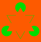 equiluminant Kanizsa triangle