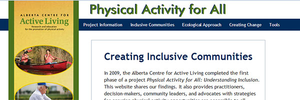 Physical Activity for All website
