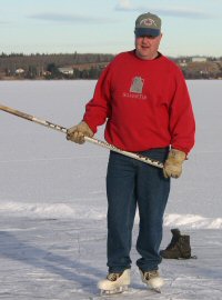 Assessing Your Community - playing hockey on a frozen lake