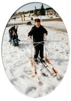 Persons with a disability cross country skiing