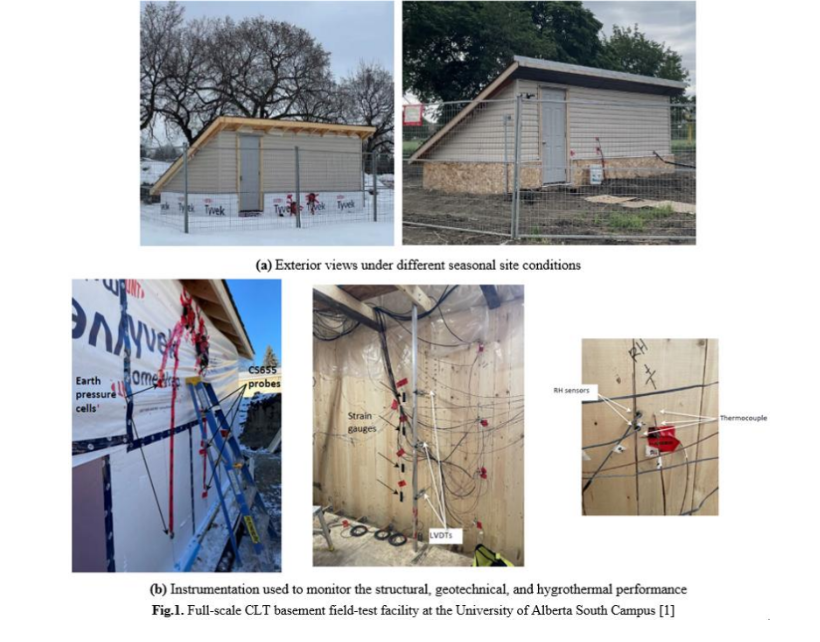 Mass-timber basement foundation wall system research