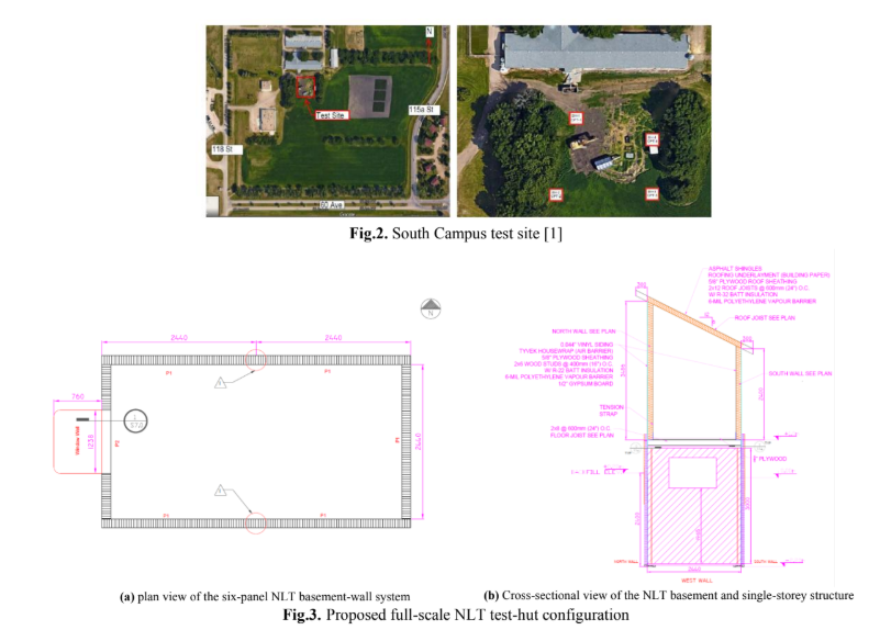 Mass-timber basement foundation wall system field monitoring