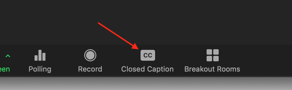 Closed captioning symbol