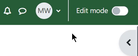 click on edit mode toggle in top-right corner