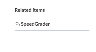 Link to speed grader