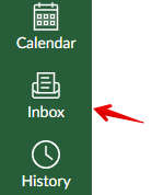 Left column Inbox button