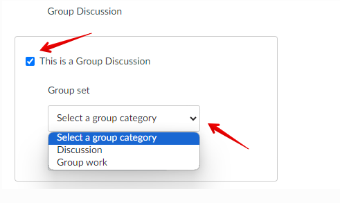 Choose groups dropdown