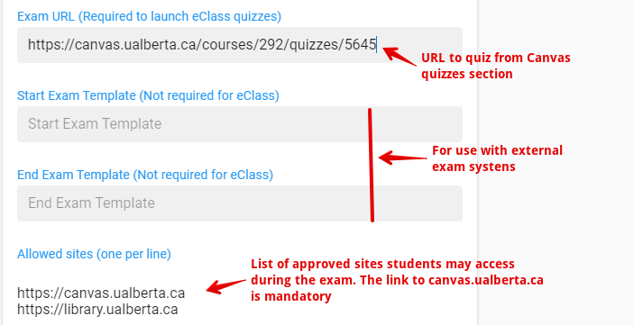 quiz and external links