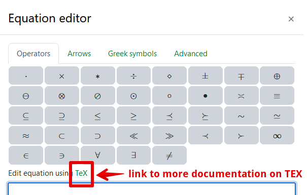 where to locate link to further TeX documentation