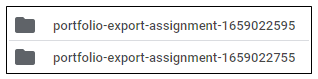 Image: export folders