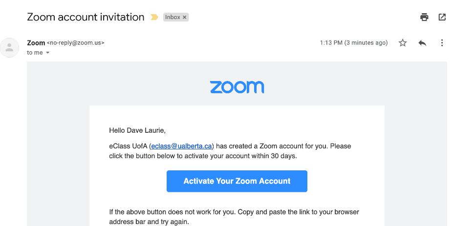 create zoom link