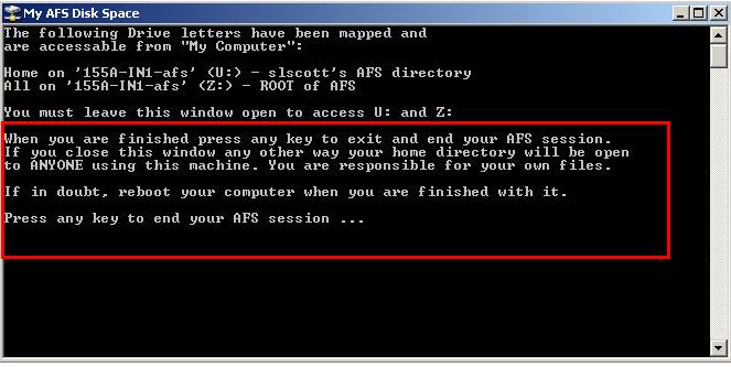 Using your online file space.