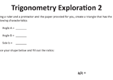 Trigonometry Exploration 2