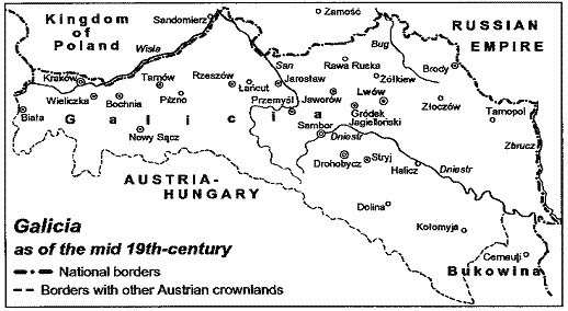 Map Of Galicia Austria 1900 The Germans From Galicia