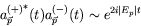 \begin{displaymath}
{a^{(+)}_{\vec{p}}}^*(t) a^{(-)}_{\vec{p}}(t) \sim e^{2i\vert E_p\vert t}
\end{displaymath}