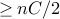 geq nC/2