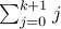 sum_{j=0}^{k+1} j