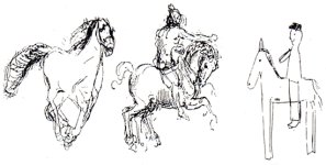 child with autism vs. da Vinci vs. normal child