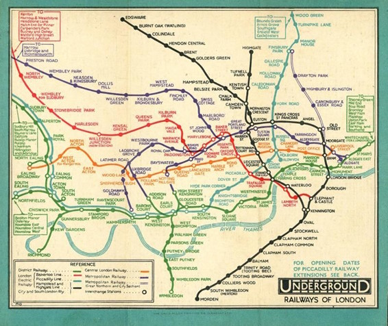London Underground map 1931
