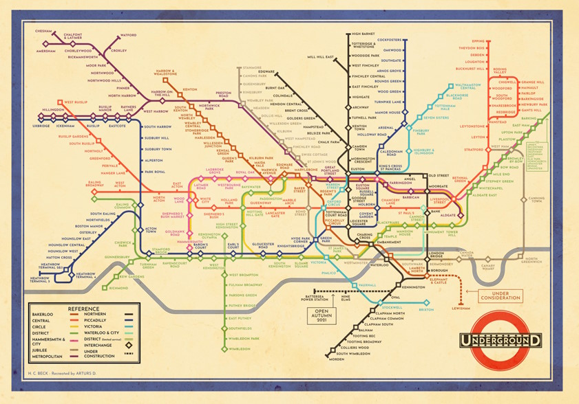 London Underground map 1933
