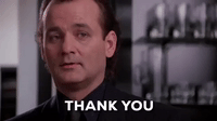 Bill Murray says thank you!
