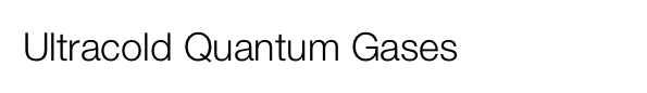 Ultracold Quantum Gases