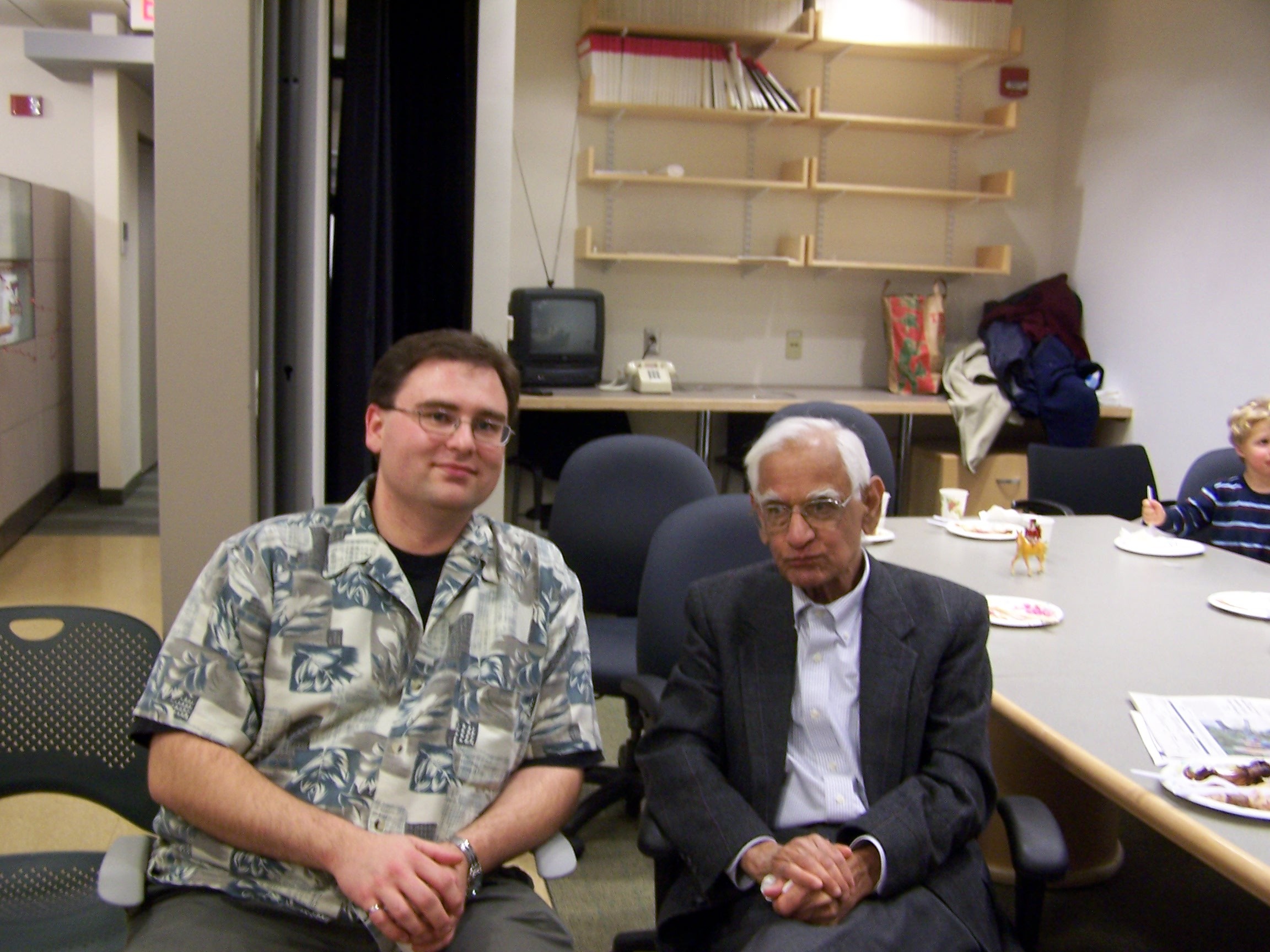 Goband Khorana (Nobel Prize '68) and I, MIT 2007