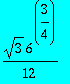 1/12*3^(1/2)*6^(3/4)