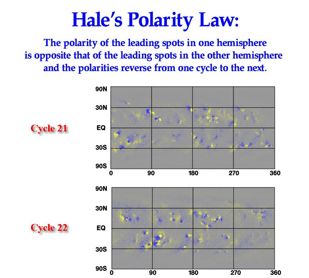 Hale's polarity law