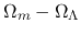 $\Omega_m-\Omega_\Lambda$