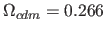 $\Omega_{cdm}=0.266$