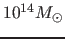 $10^{14} M_\odot$