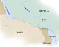 Site location in Tanzania