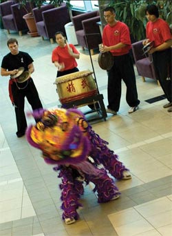 A dragon dance helped wrap up the official launch of the U of A China Institute on Oct. 23.