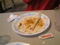 empty plate. all gone!