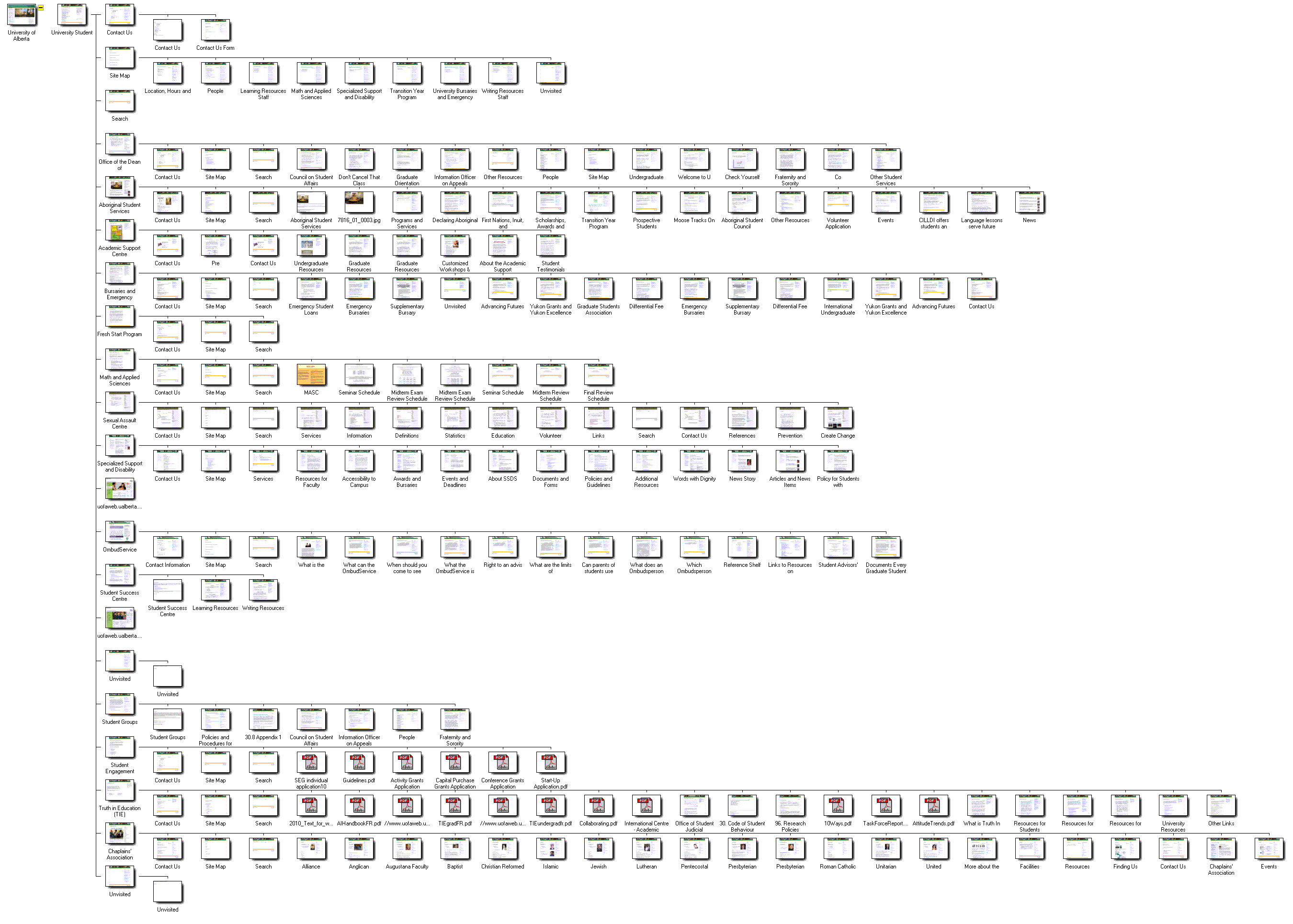 Graphical Site Map - click on thumbnails to visit pages.