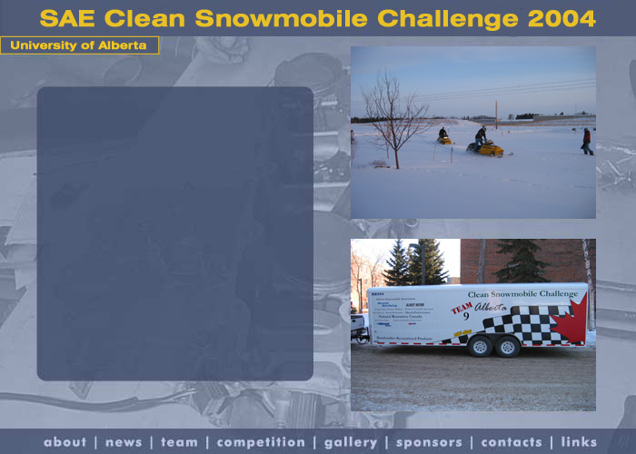 Clean Snowmobile Challenge 2003 Links