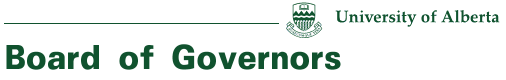 Board of Governors - University of Alberta