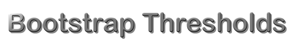 Bootstrap Thresholds